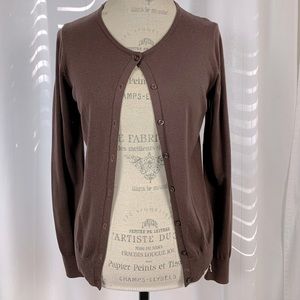 Like new, chocolate brown cardigan